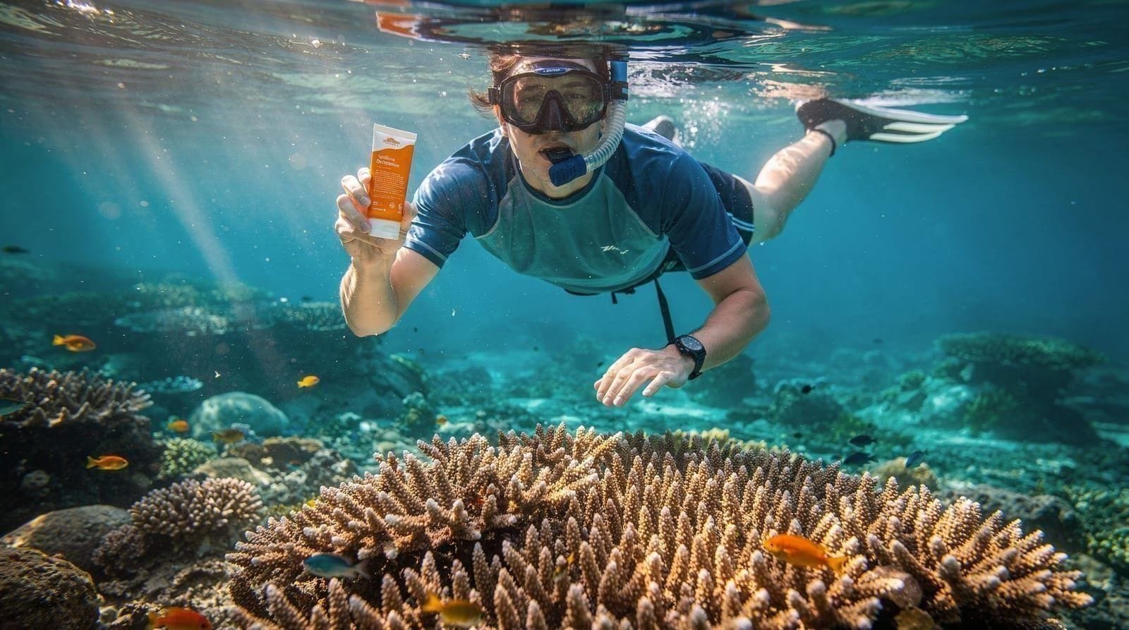Reef-safe snorkeling in Phuket — protecting the reefs while exploring them — Phuket's reefs are partially bleached but recovering. Use mineral sunscreen, don