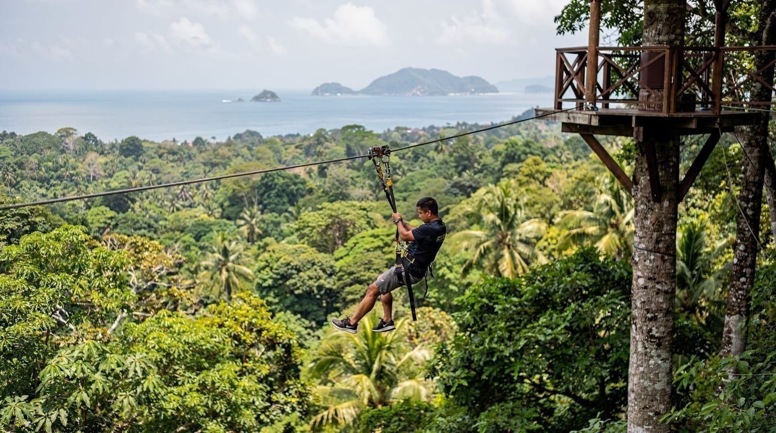 Ziplining in Phuket: best parks, prices and honest advice — The best zipline parks in Phuket — Hanuman World, Skyline Adventure, and more. P