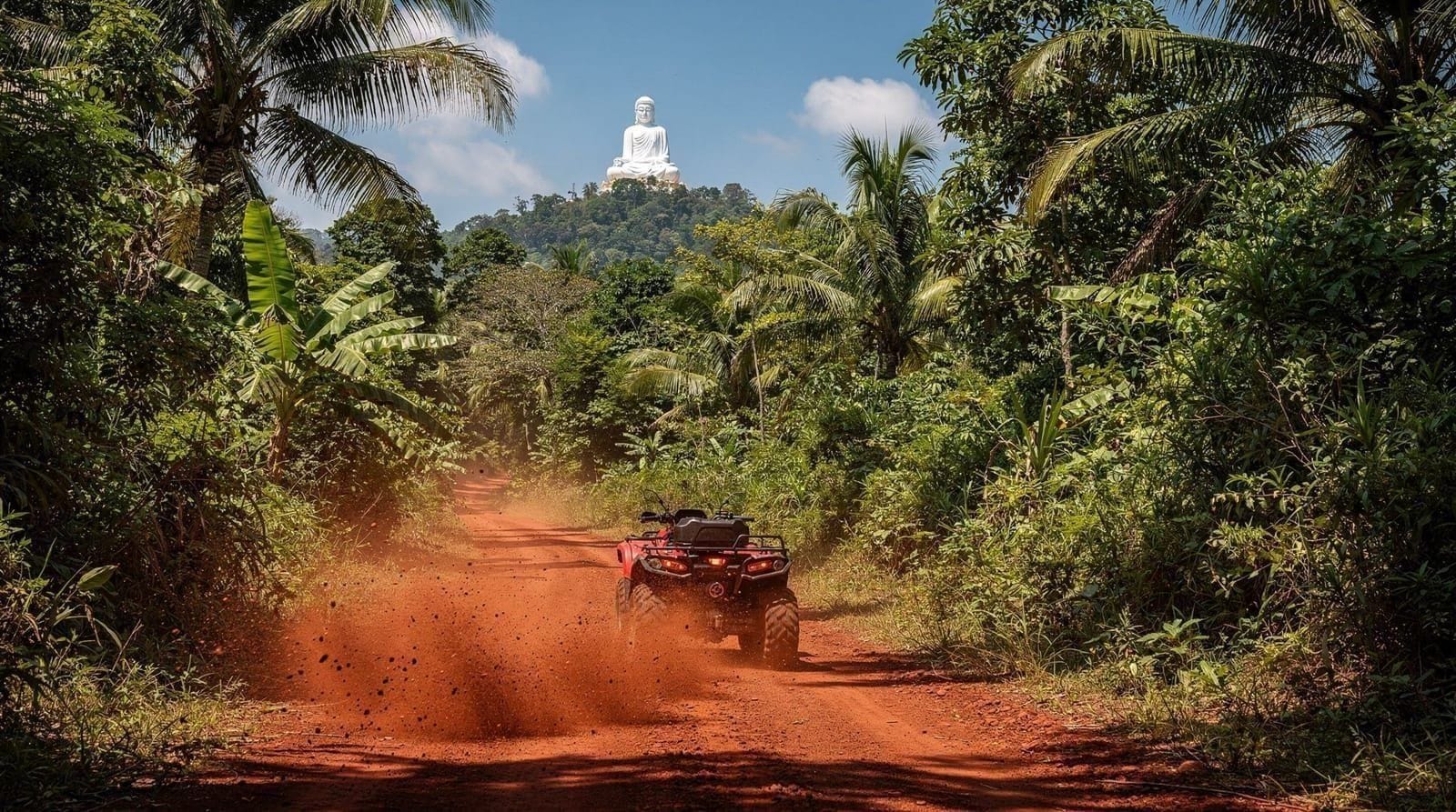 Phuket Chalong temple Big Buddha ATV