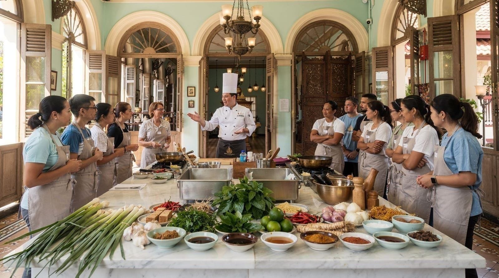 Phuket Blue Elephant cooking class market