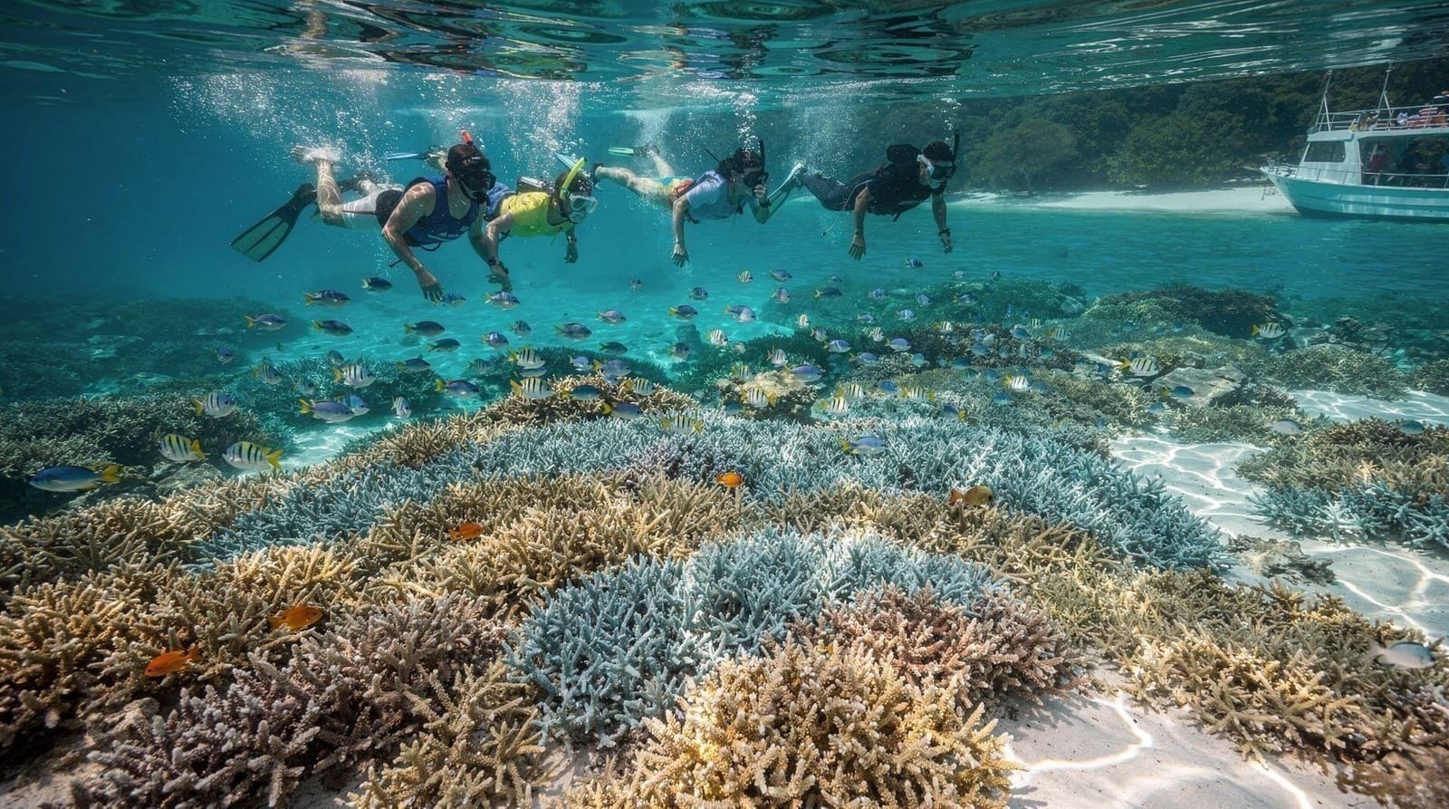 Coral Island snorkeling water activities