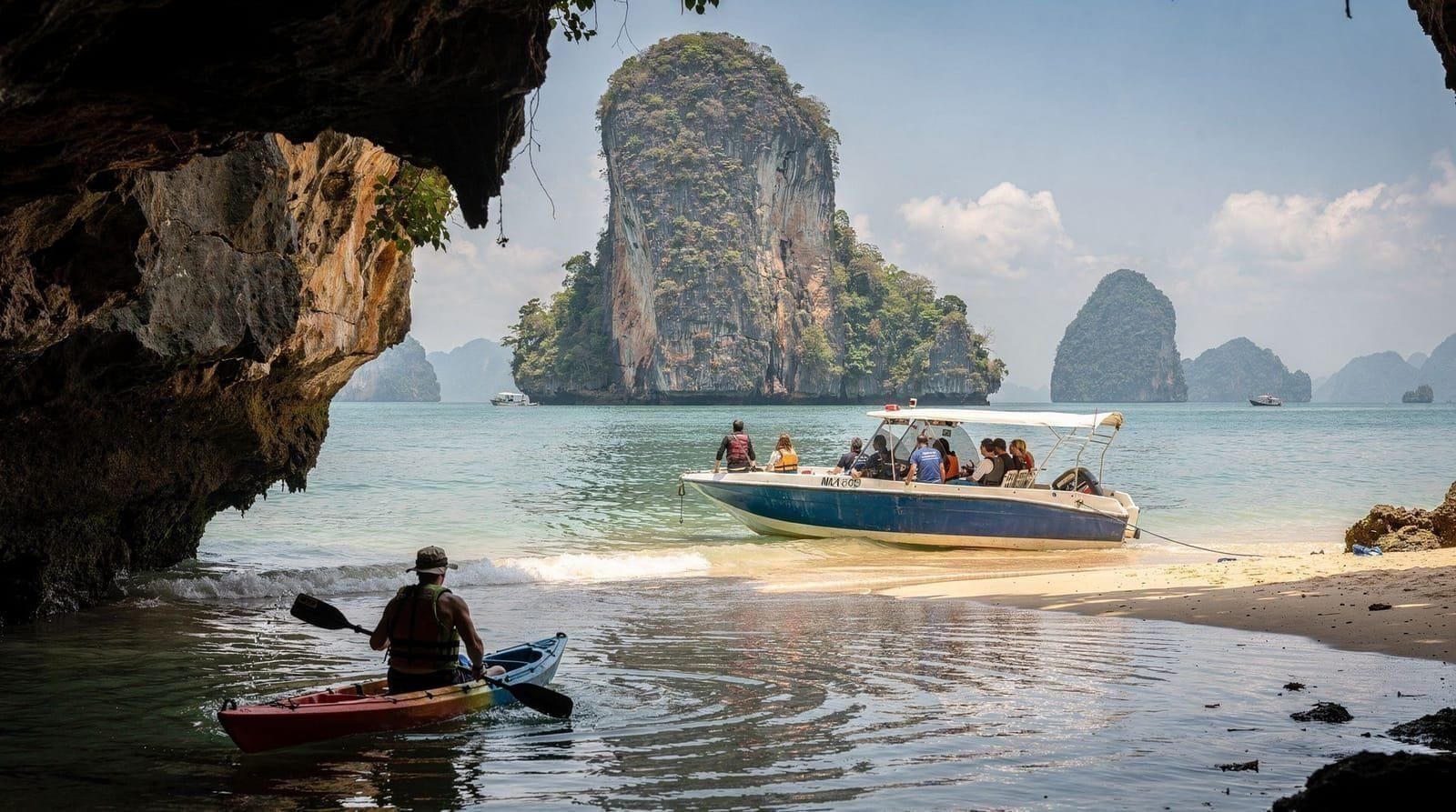 James Bond Island speedboat canoe