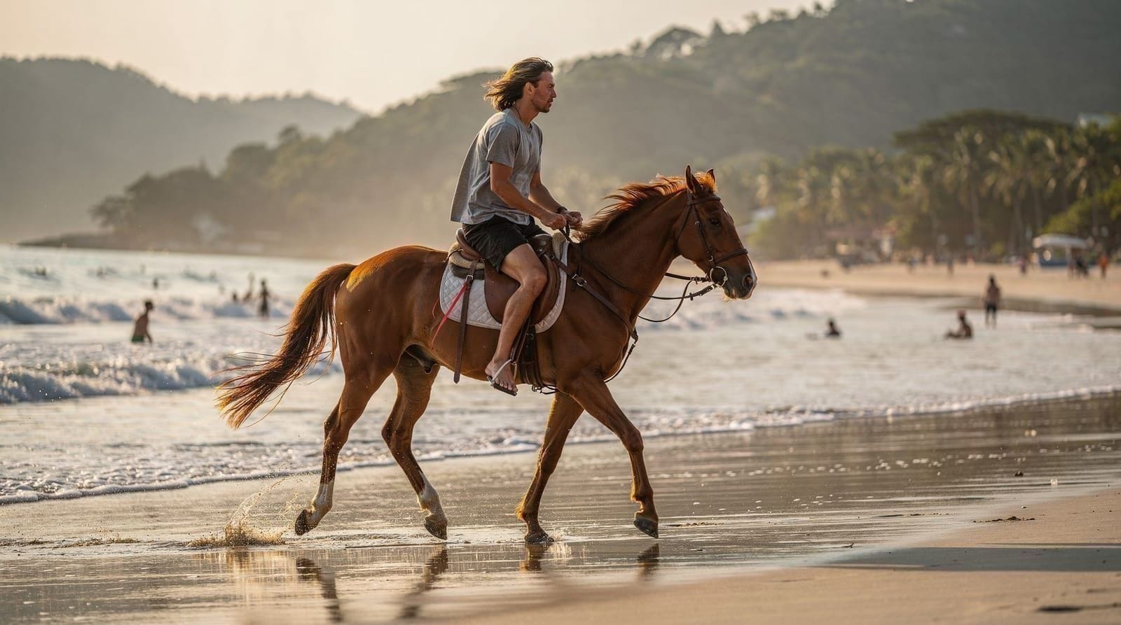 Kamala beach horse riding Phuket