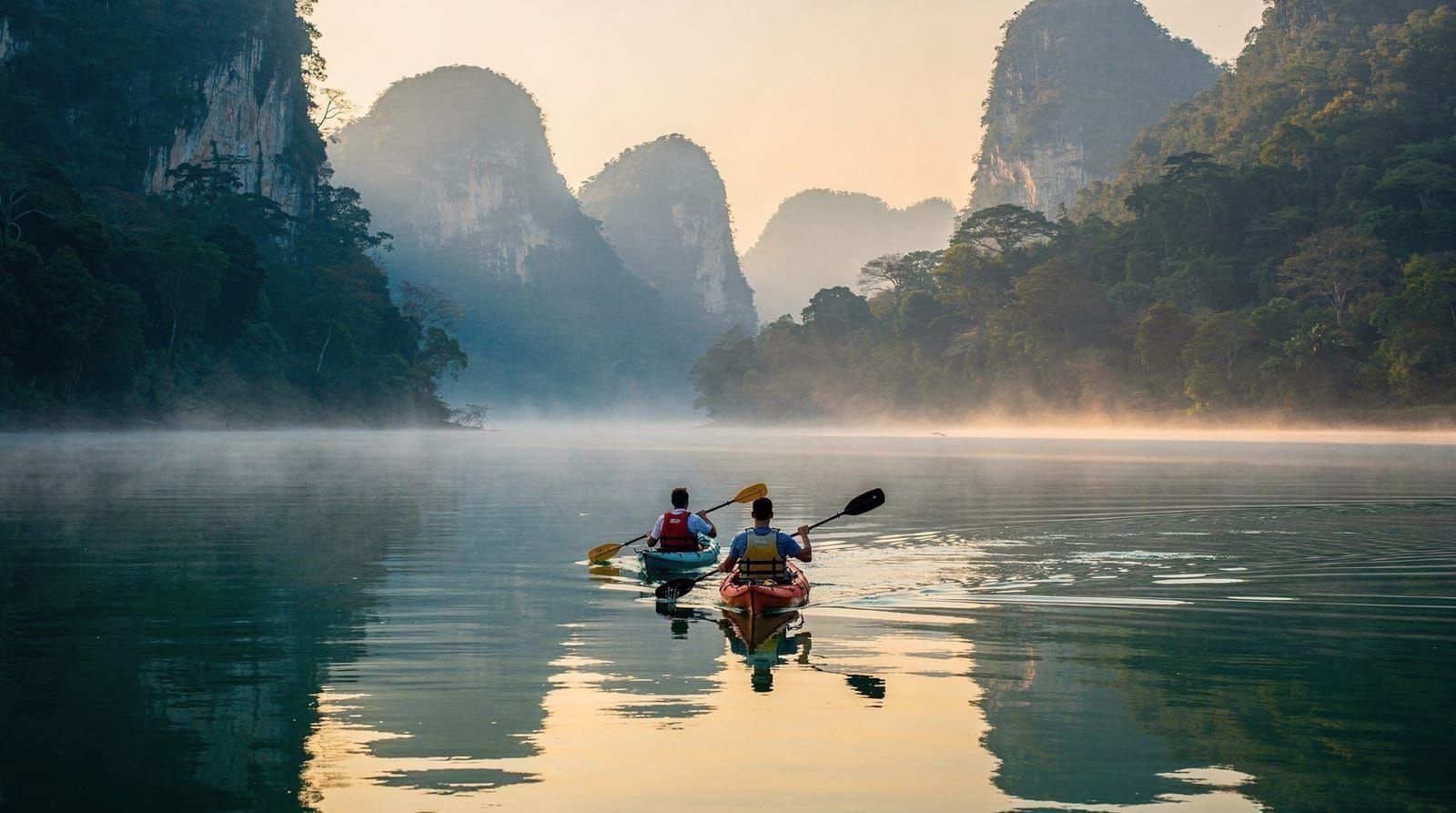 Phuket Khao Sok lake kayak sightseeing