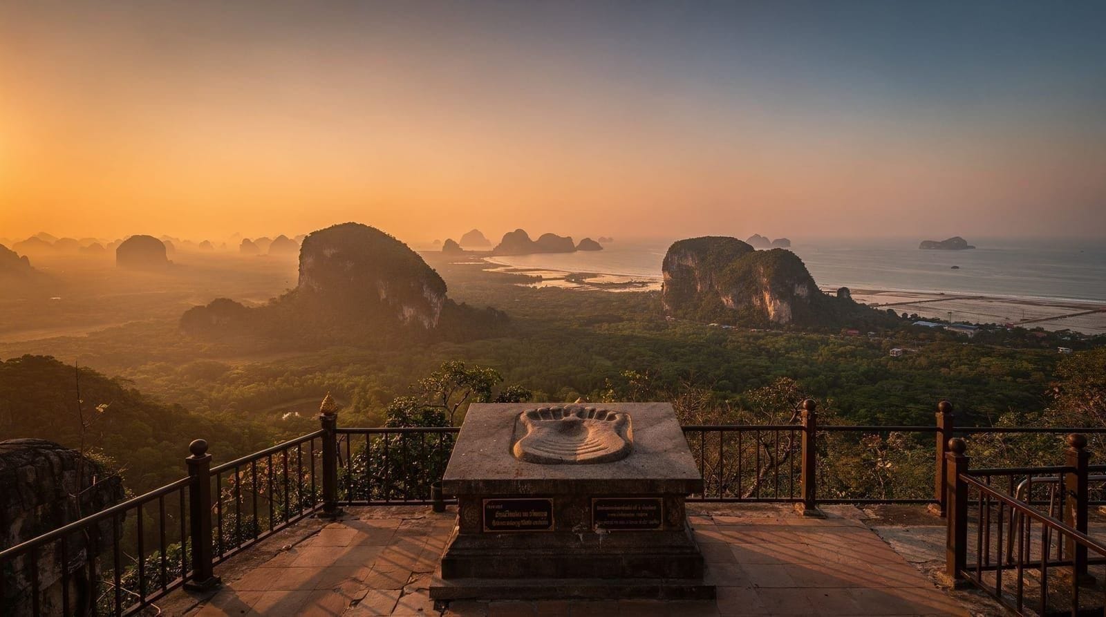 Krabi Tiger Cave Temple sunset