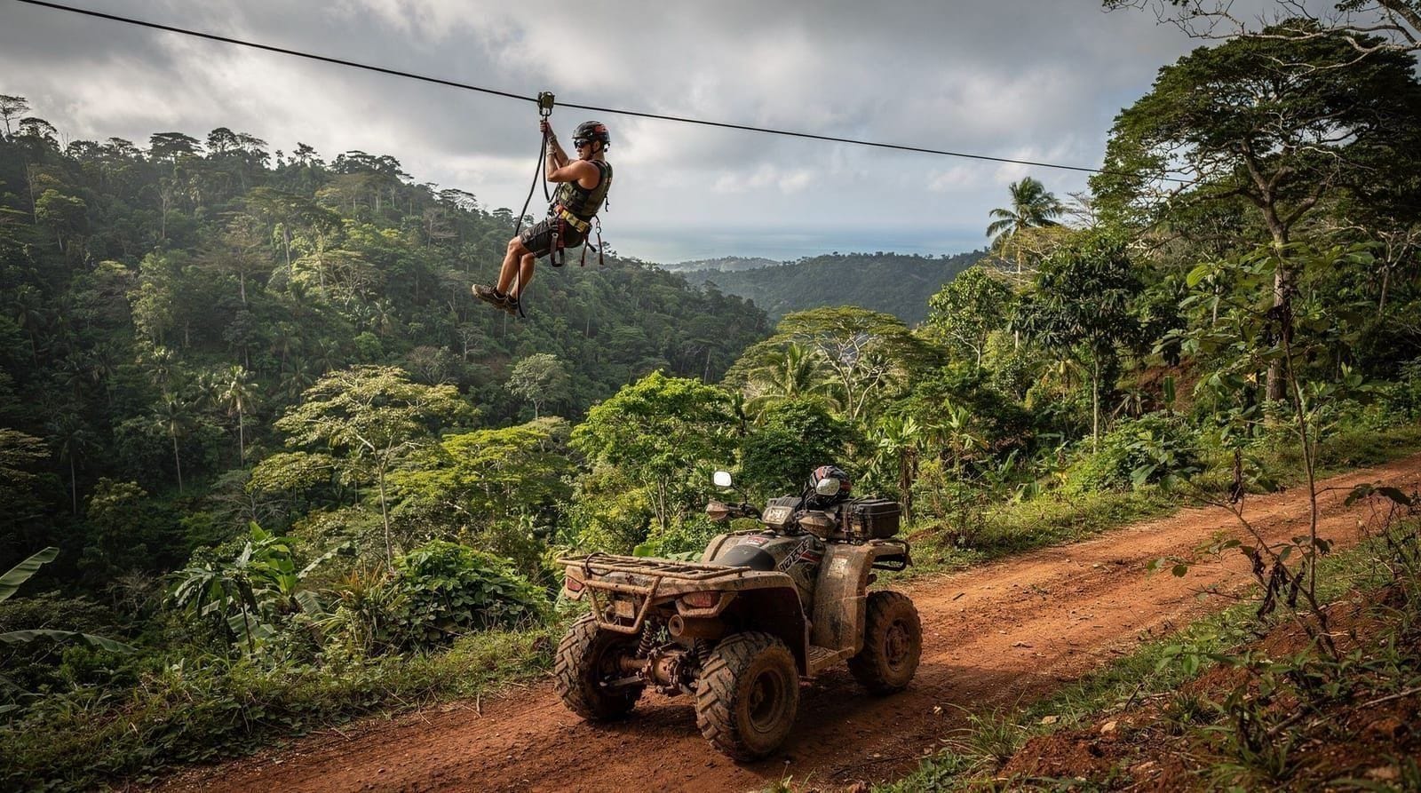 Phuket zipline ATV paradise jungle