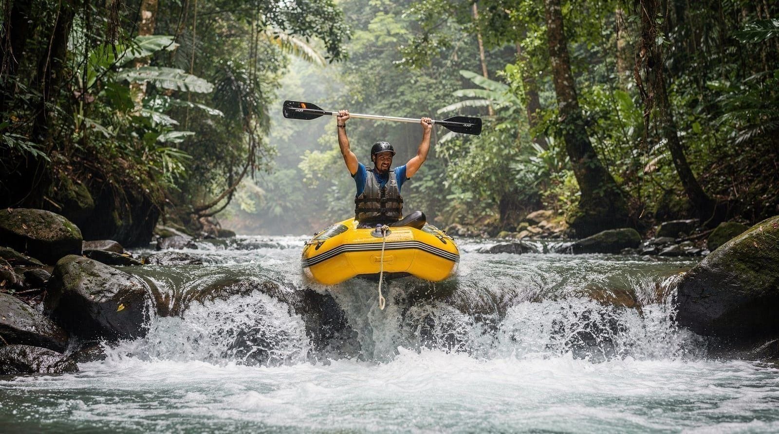 Phang Nga white water rafting waterfall