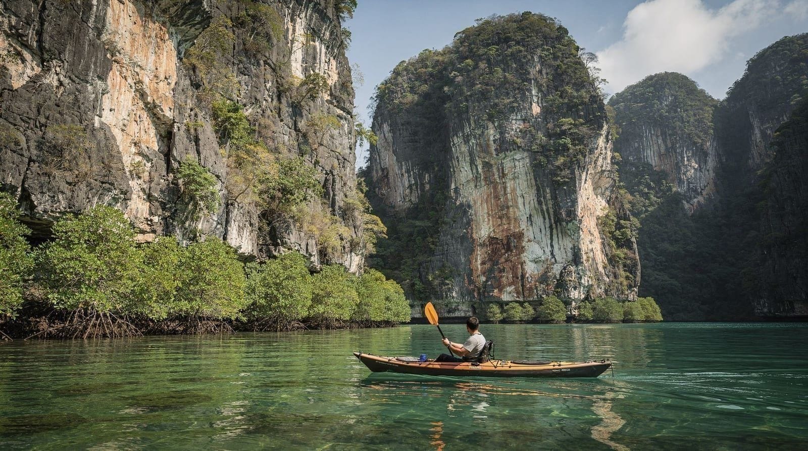James Bond Island sea canoe tour — small-group longtail from Phuket — Small-group Phang Nga Bay sea canoeing with James Bond Island, limestone hongs, 